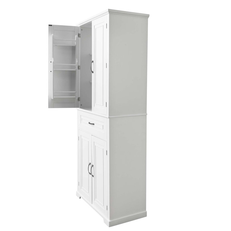 Terrazzo Multi-Functional Bathroom Storage Cabinet – Adjustable Shelves, Ample Space, Easy Installation  Product Description