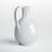 Mauna White Ceramic Irregular Handled Vase Large