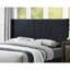 Lit plateforme contemporain: lit double tapissier en toile de jute-1463712400