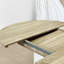 Table de salle à manger 59 po x 43 po ovale extensible avec rallonge amovible
