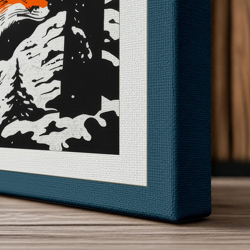 Print, 24x16 - 61.0 x 40.6 cm, Teal Border