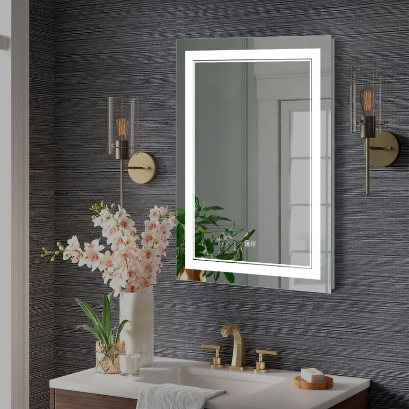 Miroir décoratif moderne et contemporain Alyette, 31 po x 23 po