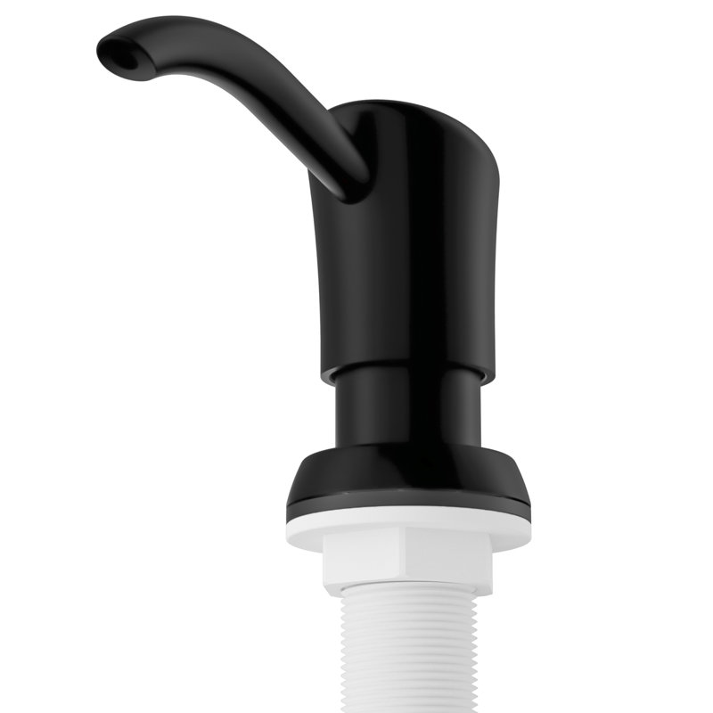 Karran SD45 Kitchen Soap/Lotion Dispenser in Matte Black, Matte Black