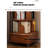 Vintage 6-Tier Rotating Bookshelf, Spinning Bookshelf Tower For Kids Adults