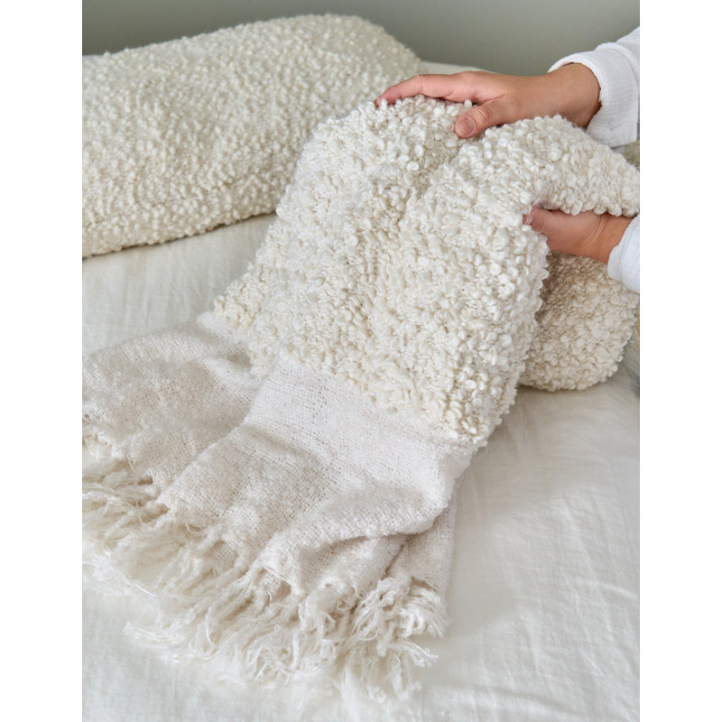 Murphy Throw Blanket, Ivory