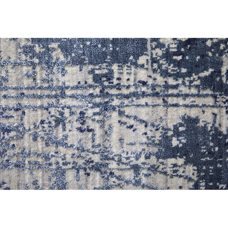 Eastfield Wool Abstract Area Rug, Rectangle 4' x 6'