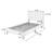 Modern Twin Bed Platform Bed Frame Bedroom Furniture-1059137821