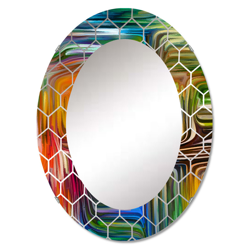 Color Fusion III - Miroir mural moderne, 30 po x 20 po