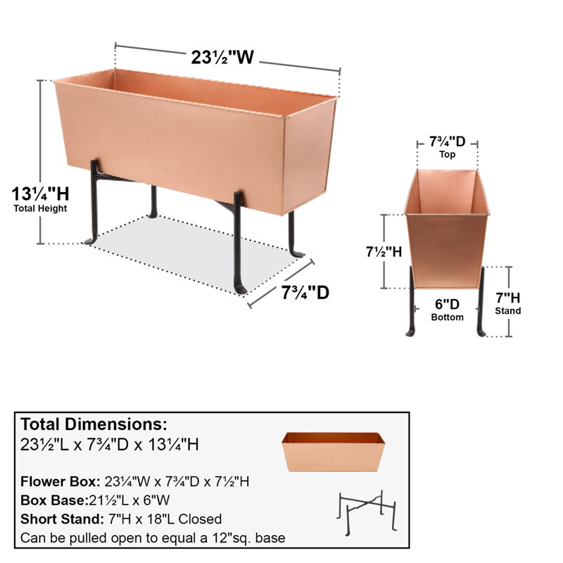 Nayson Metal Elevated Planter