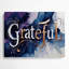 «Thanksgiving Grateful», art typographique en métal gris-2129943938