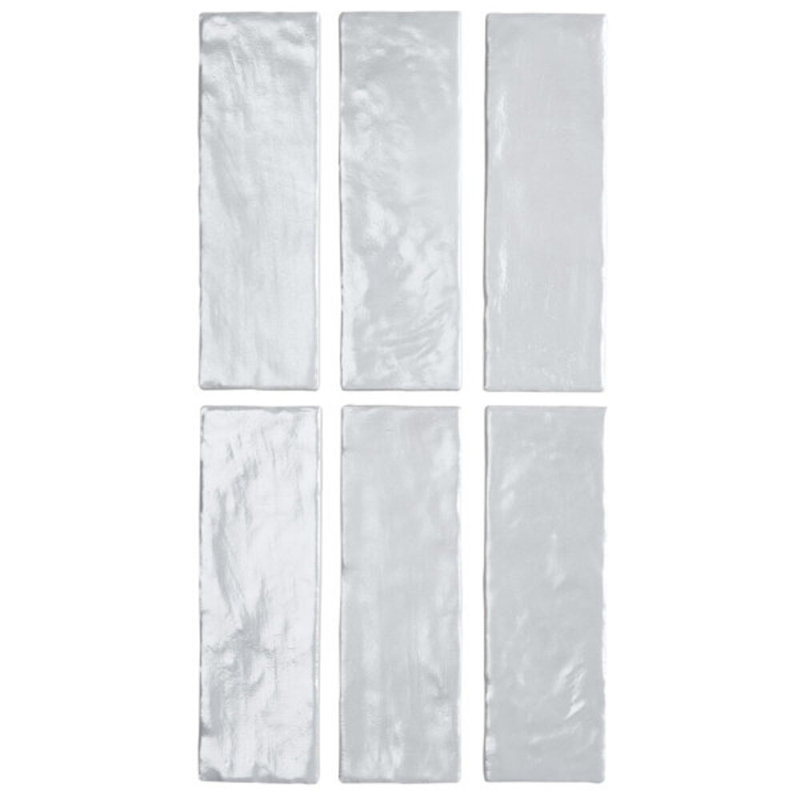 Montauk 2x8 Mixed Finish Ceramic Tile, Sky Blue