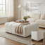 Repose-pieds luxueux et polyvalent avec pieds en bois massif