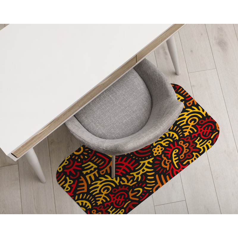 Nakhya Hard Floor Rectangular Chair Mat, 70 x 100cm