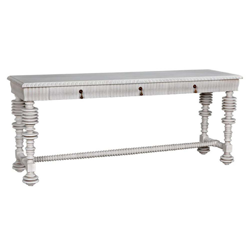 Portuguese 72.5'' W Solid Wood Console Table