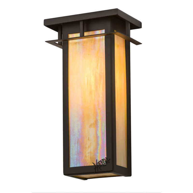 Portico Mission Bronze Flush Mounted Sconce