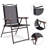 Set Of 2 Patio Folding Sling Back Camping Deck Chairs-60265813