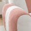 Fauteuil à billes en tissu bicolore rayé de grande taille-127829040-129347271