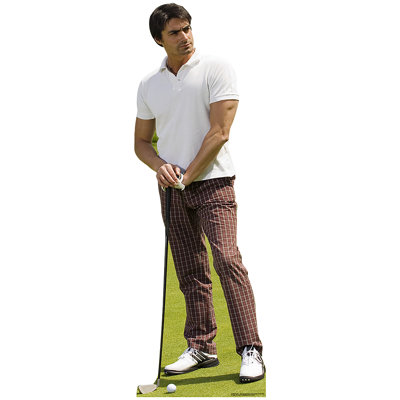 Golfeur debout en carton
