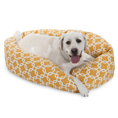 Links Geometric Polyester Pet Bed
