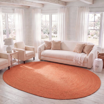 Tapis de couleur unie en coton tissé à la main Garbrand