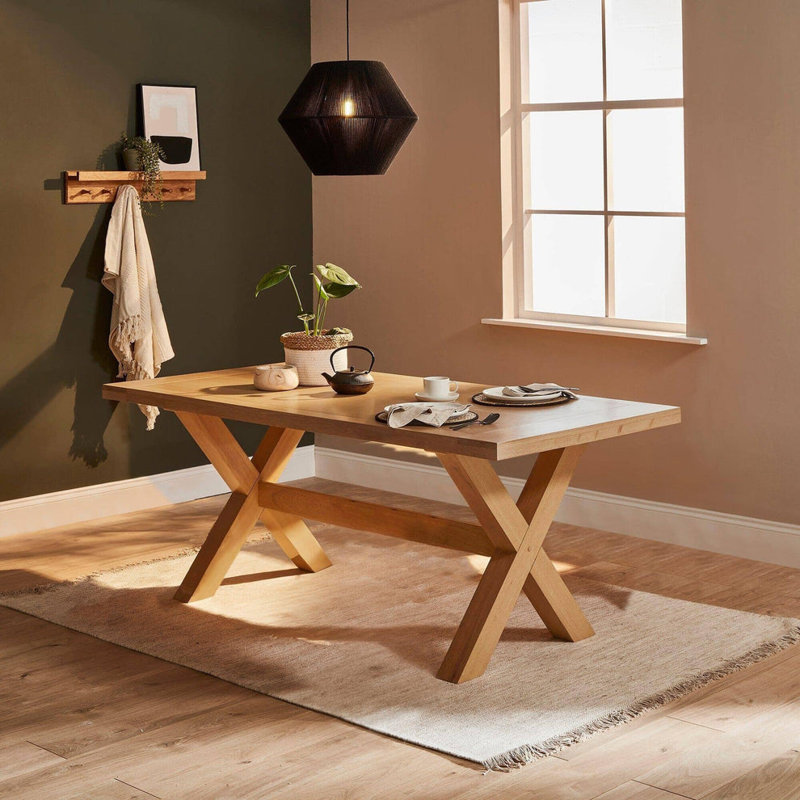 Gracela Dining Table, Pale Oak