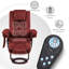 Fauteuil inclinable avec repose-pieds Destynie, fauteuil d'appoint en tissu avec massage par vibration, fauteuil pivotant-2139723484