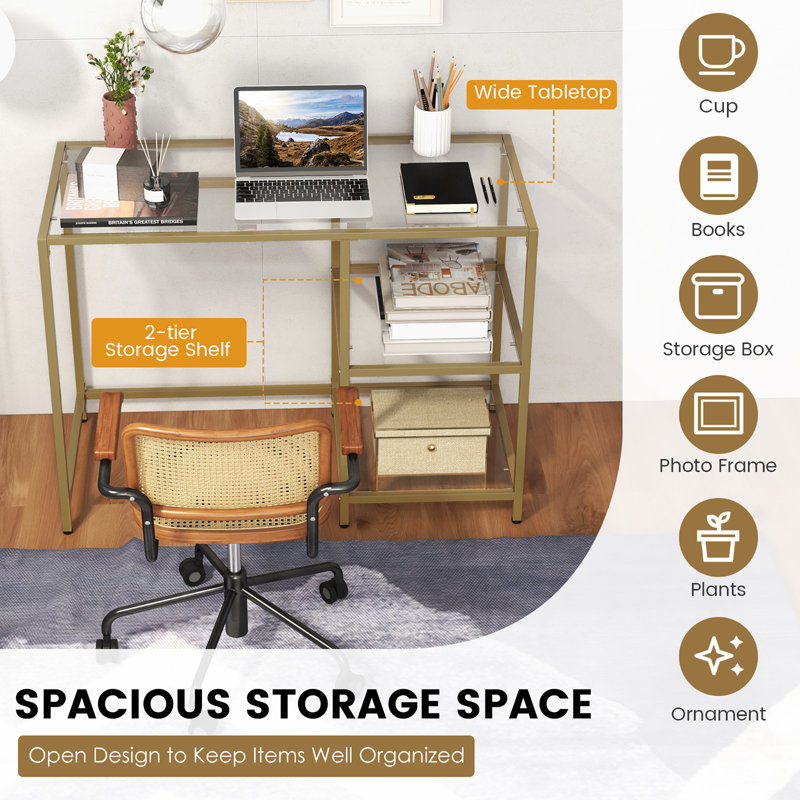 Bureau d'ordinateur l 42 po Sharifah