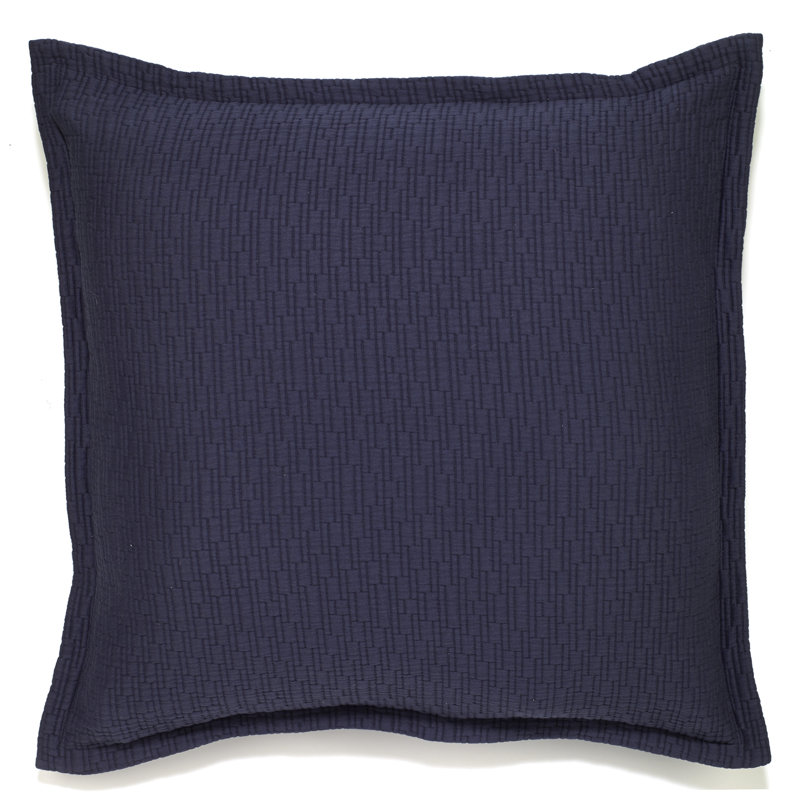 Bali Modern & Contemporary Cotton Coverlet, Navy, Twin