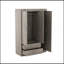 Armoire 3 portes avec 2 tiroirs, effet grain de bois gris-1421317307