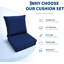 Coussin de chaise d'extérieur 24 po x 22 po résistant à l'eau-811849115