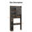 The Toilet Storage Cabinet, Farmhouse Storage Cabinet Over Toilet with 2 Barn Doors-415860157