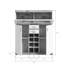 Earlton 117cm Wide 2 Drawer Highboard