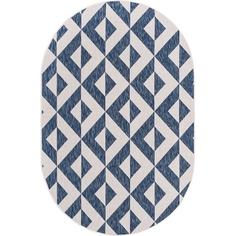 Tapis extérieur kaki, Ovale 5 pi x 8 pi