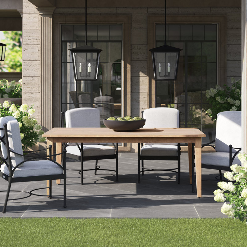 Croquet Teak Outdoor Dining Table