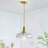 Junathean 1-Light Hand-Blown Petal Glass Floral Hanging Pendant Light-1338970949