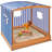 58x48in Wood Sandbox with Detachable UV-Blocking Canopy & Ventilation Windows