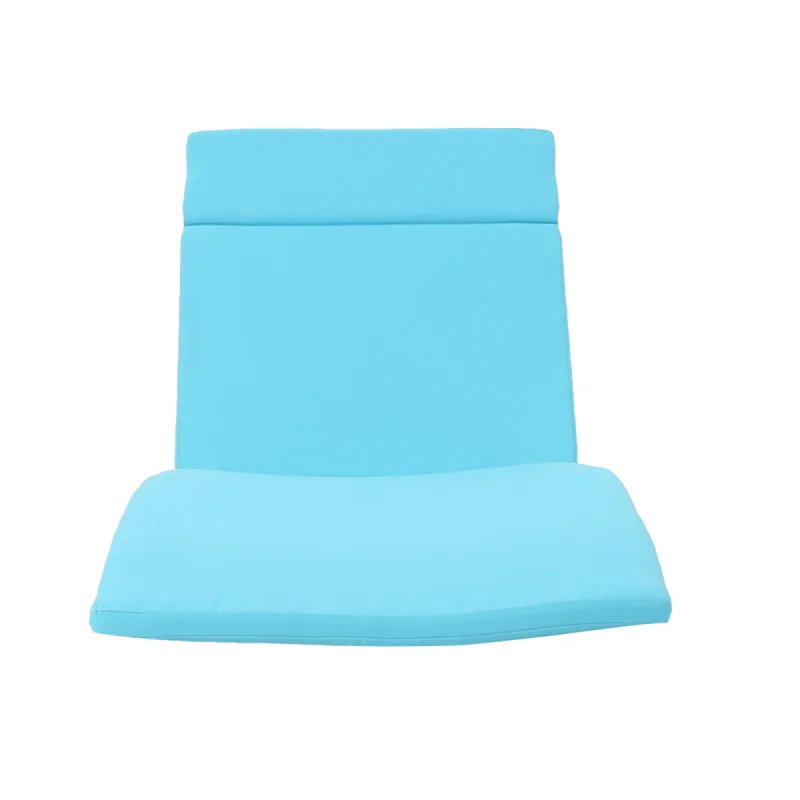 52005.00CUSHBLU (2PCS) SALEM Outdoor Chaise Lounge Cushion (Without Chaise Lounge), Blue, 2