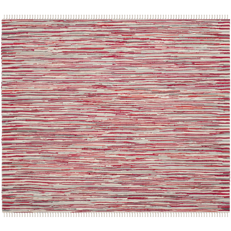 Fales Rag Rug Hand Woven Cotton Striped Rug
