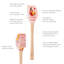 Spatulart® Holiday Punch Wood Handled Spatula
