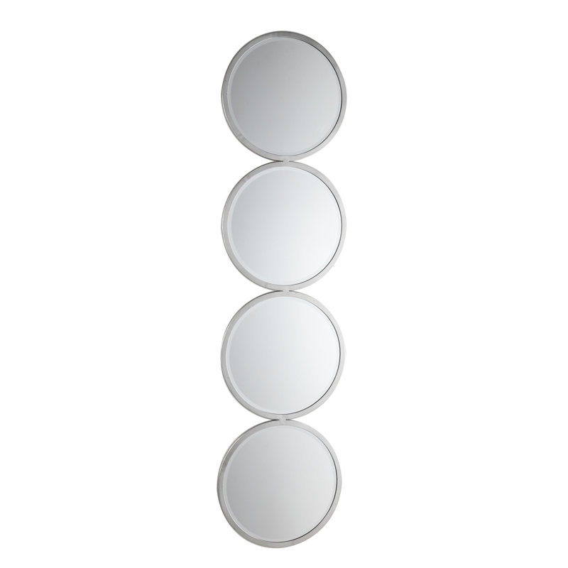 Jallet Metal Flat Wall Mirror, Silver