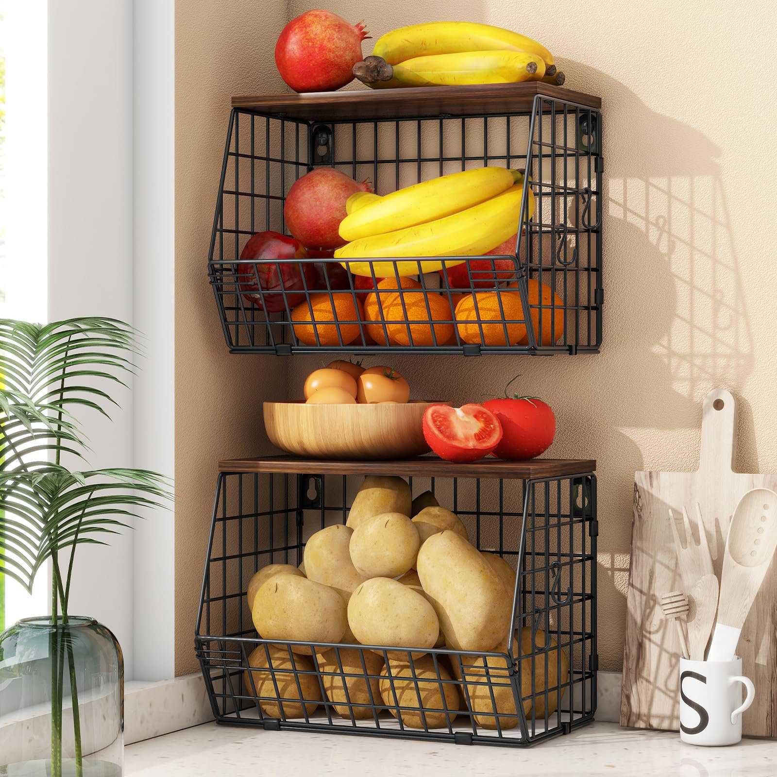 Wall Mounted Fruit Basket