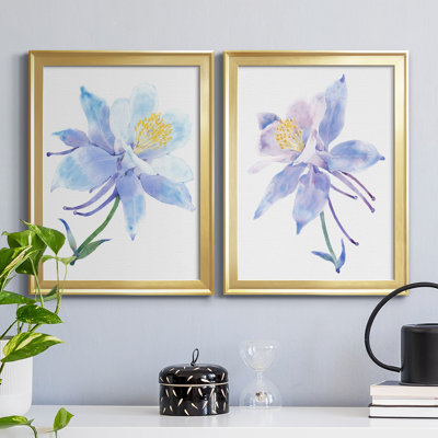 " Columbine Bloom I " 2 - Pieces Painting Print