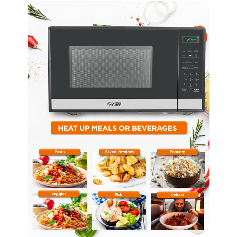 CHM Series Commercial Chef 19.1'' 0.9 Cubic Feet cu. ft. Countertop Microwave