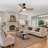 36In Ceiling Fan,Ceiling Fans With Lights And Remote,35W LED Light Modern Ceiling Fan With Lights,Stepless Dimming Natural Wood Grain Blades,6 Speeds, Natural Wood Grain