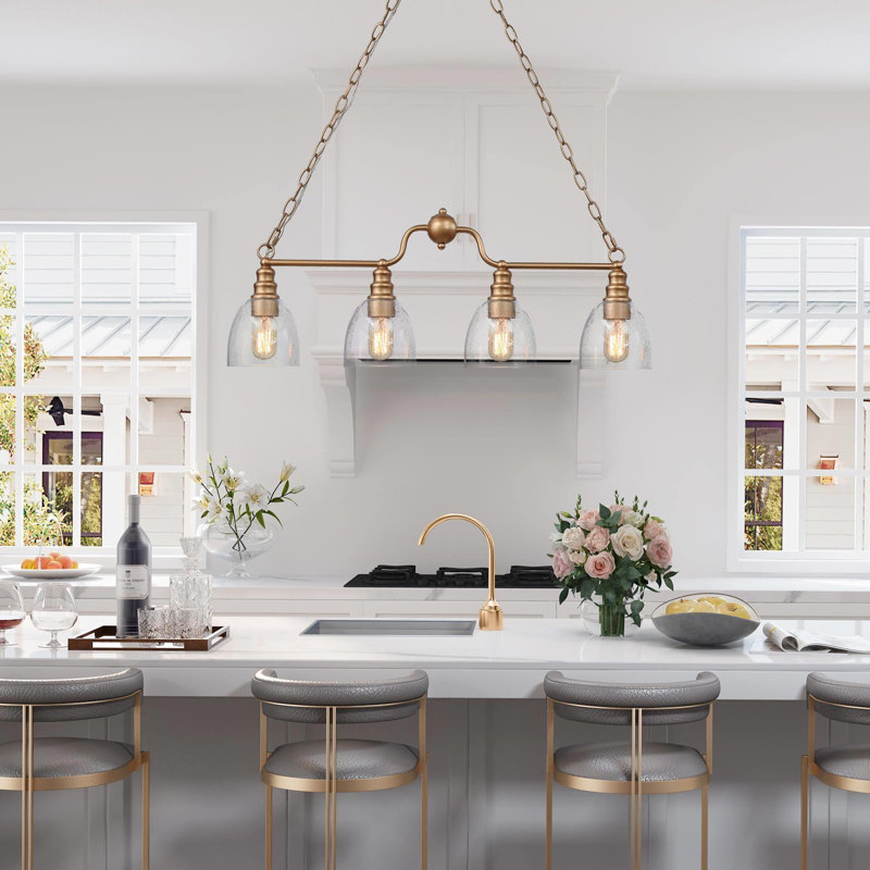 Modern 3-Light Kitchen Island Chandelier