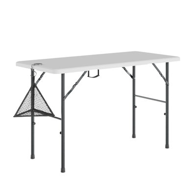 Reahna Camping Table Bi-Folding Table Portable Foldable Picnic Table for Indoor Outdoor
