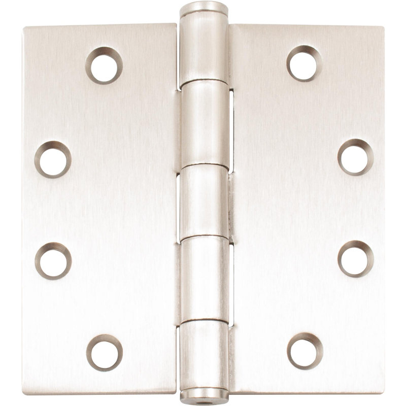 Commercial Grade Plain Bearing Hinge, 4-1/2 Inches, Square Corner, .134 Gauge, Matte Black By Stone Harbour Hardware