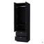 Garde-robe 2 tiroirs 2 portes