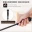 5 pièces 30,5 pouces en fer forgé noir grand ensemble d'outils de foyer intérieur / extérieur