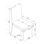 Ensemble de 2 chaises d'appoint rembourrées en similicuir